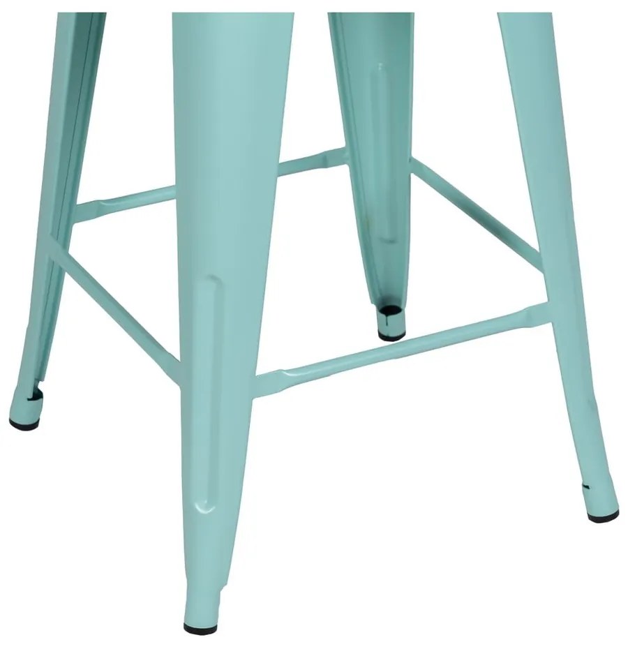 Set de scaune de bar turcoaz 2 buc. din metal (înălțime șezut 61 cm) – Ixia