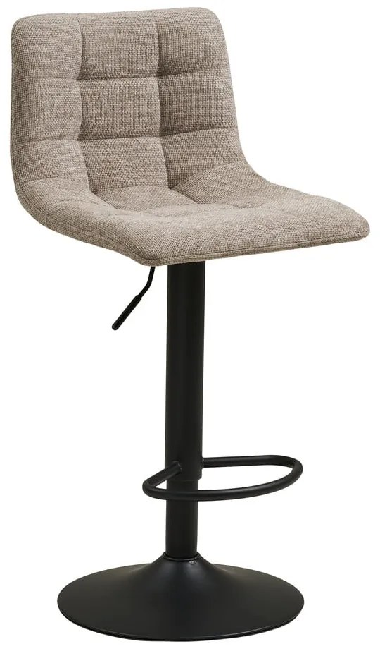 Scaun de bar bej cu înălțime ajustabilă tapițat (înălțime șezut 61 cm) Middelfart – House Nordic