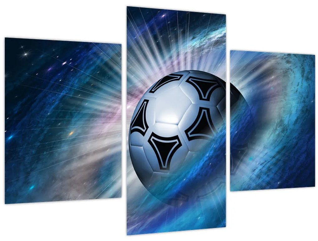 Tablou - Fotbal în spațiu (90x60 cm)