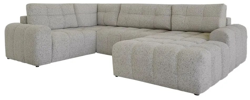 Colțar modular maro deschis extensibil/cu spațiu de depozitare (cu colț pe partea stângă) Lulu – Miuform