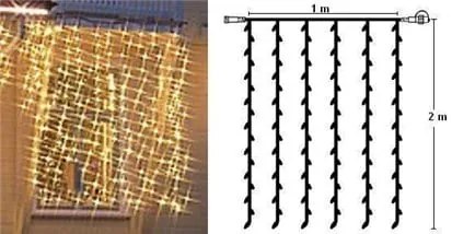 Perdea luminoasa 1x2m/102 becuri EXTRA