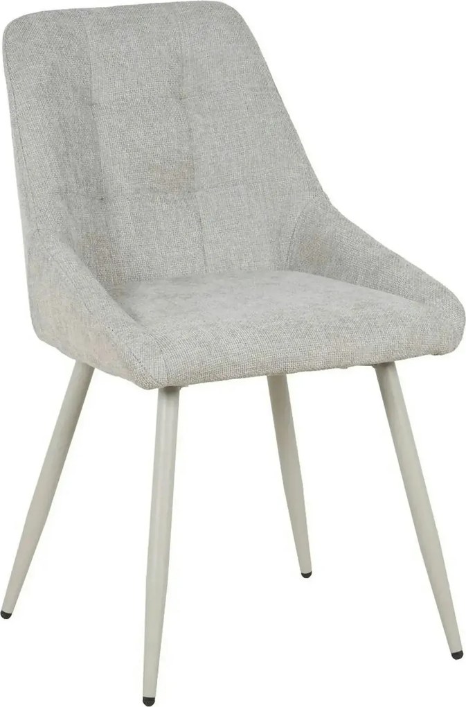 Scaun KENT, grej/gri deschis, stofa clasica/metal, 50x60x84 cm
