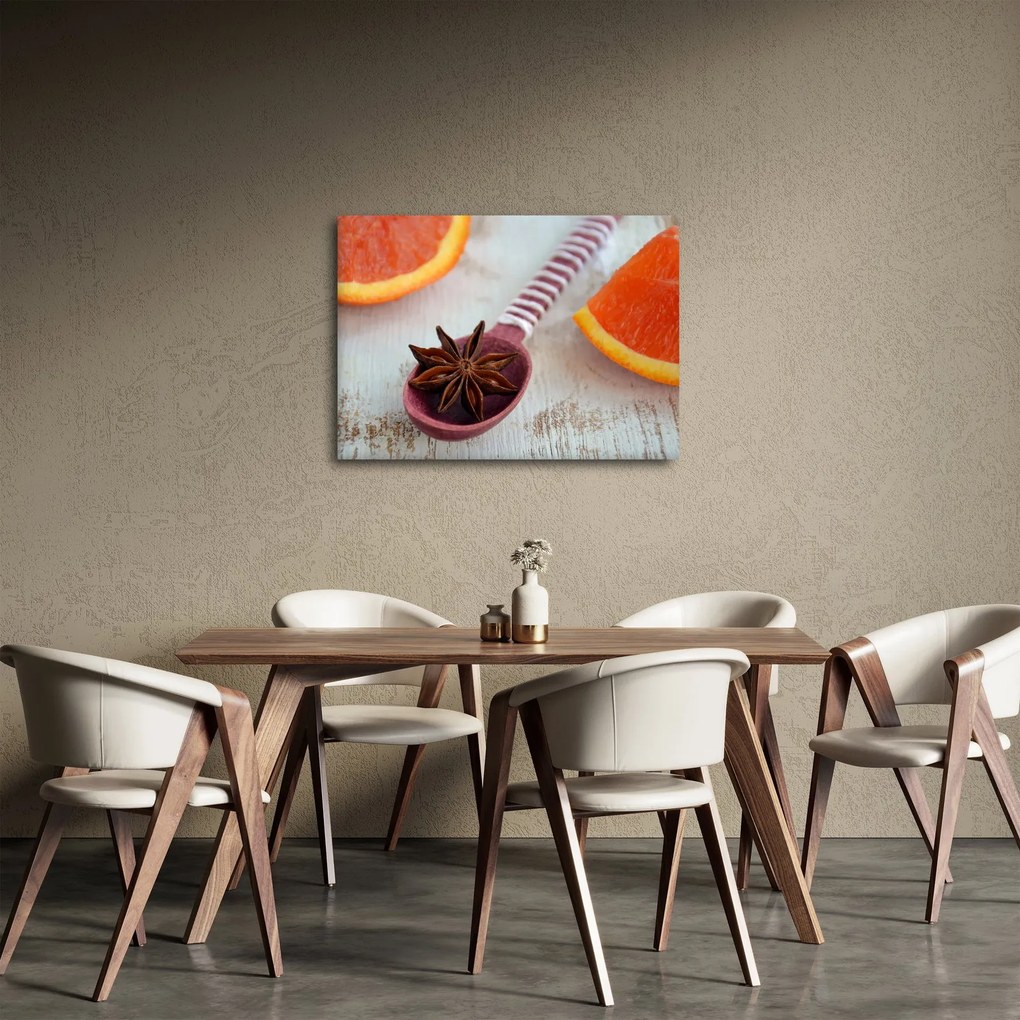 Tablou cu scorțișoară pe linguriță (70x50 cm)