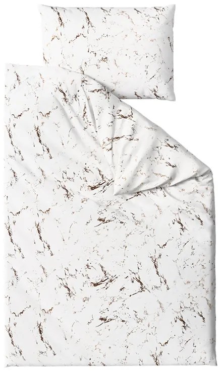 Lenjerie de pat din microfibra MARBLE, albă Dimensiune lenjerie de pat: 70 x 90 cm | 140 x 200 cm