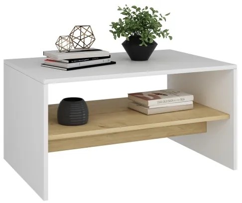 Măsuță de cafea APOLLON 47x90 cm bej/alb