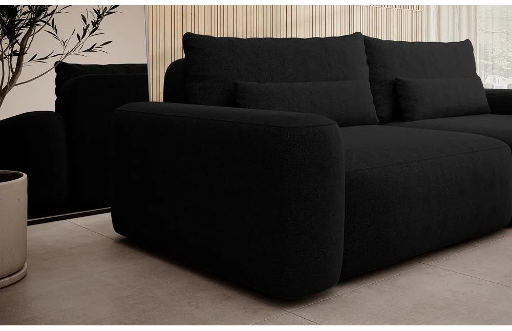 Canapea trei locuri Carlito 3  (negru). 1099595