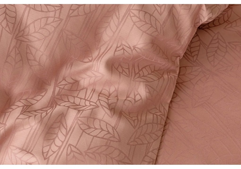 Lenjerie de pat Matějovský Bamboo damask SofieRose Pink, 140 x 220 cm, 70 x 90 cm, roz, 140 x 220 cm, 70 x 90 cm