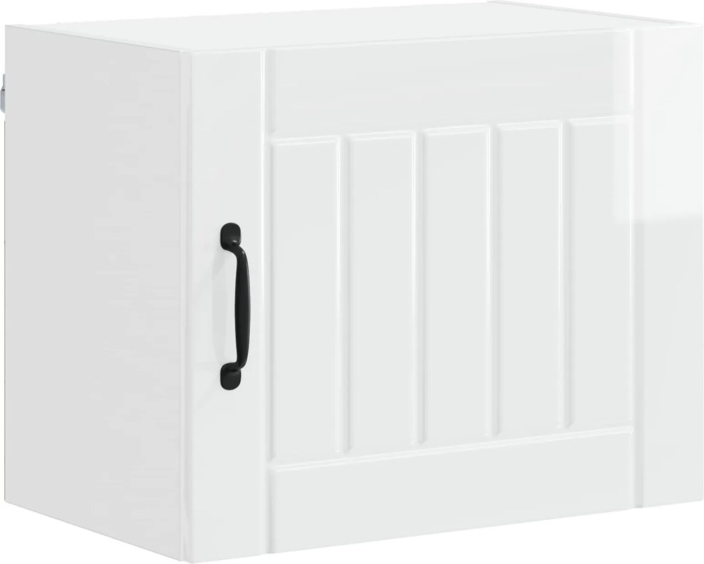 vidaXL Dulap de bucătărie Alb lucios 50 x 31 x 40 cm Lemn compozit