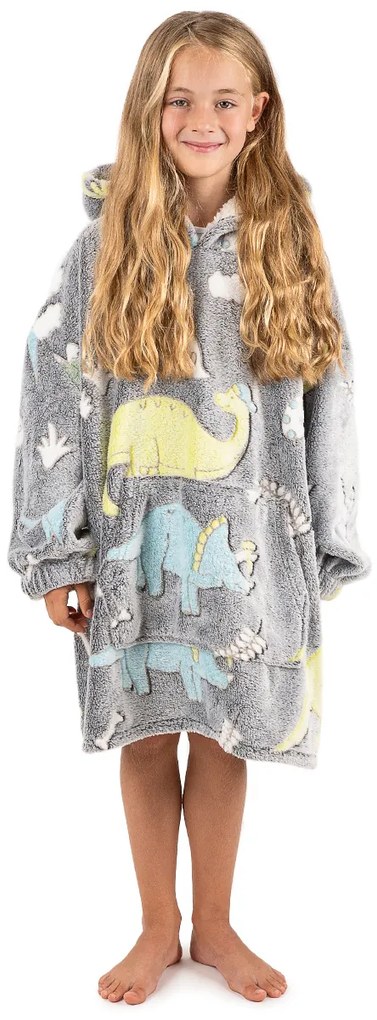 Hanorac imitație de blăniță 4Home Dino, fluorescent,  70 x 70 cm