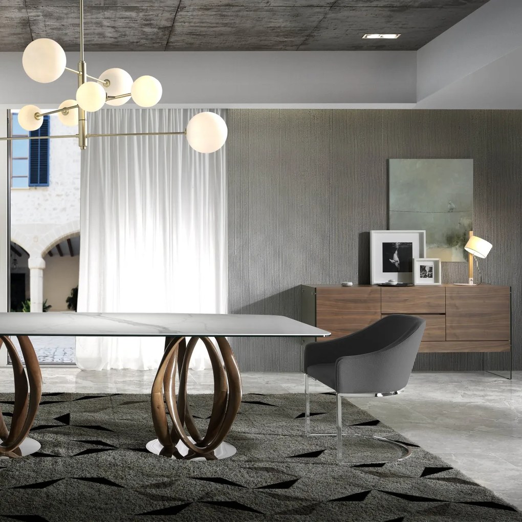 Comoda eleganta design LUX Helen AC-CP1410-E-NOGAL