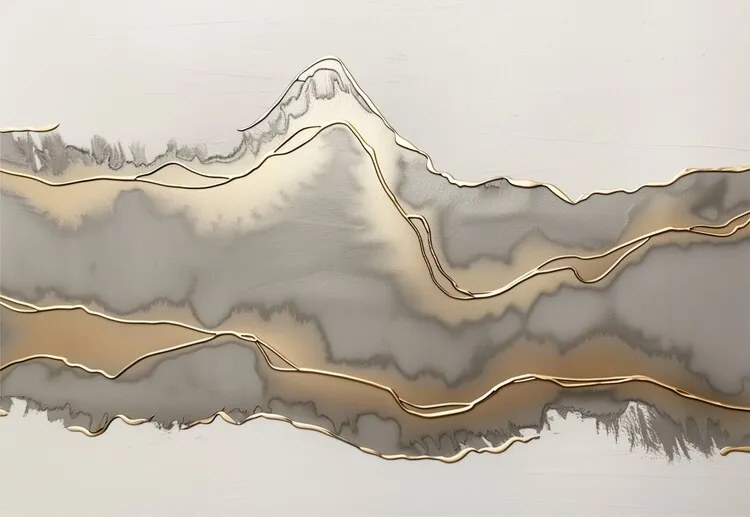 Ilustrație Metallic landscape no4, Alma