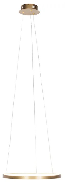 Lampă modernă cu pandantiv inel auriu 40 cm inclusiv LED - Anella
