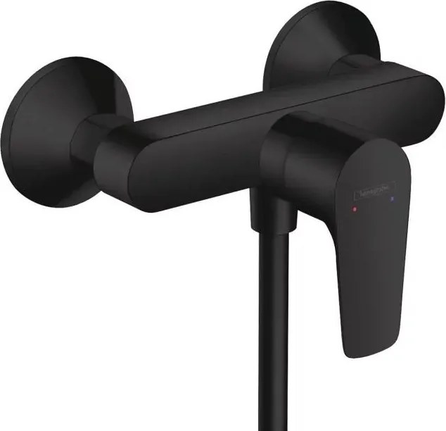 Baterie dus Hansgrohe Talis E monocomanda negru mat