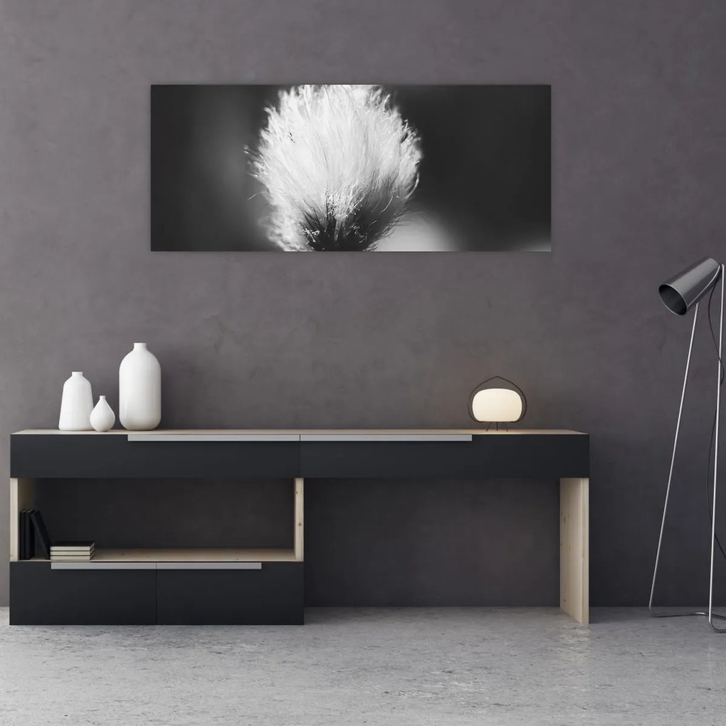 Tablou - Coțofană neagră și albă (120x50 cm)