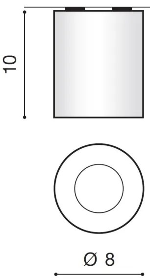 Azzardo AZ2559 - Plafonieră exterior ARO 1xGU10/50W/230V IP54