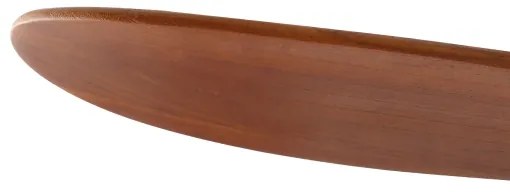 ZEVENTI - Ventilator de tavan LED GINOSA LED/18W/230V Wi-Fi Tuya negru/stejar + telecomandă