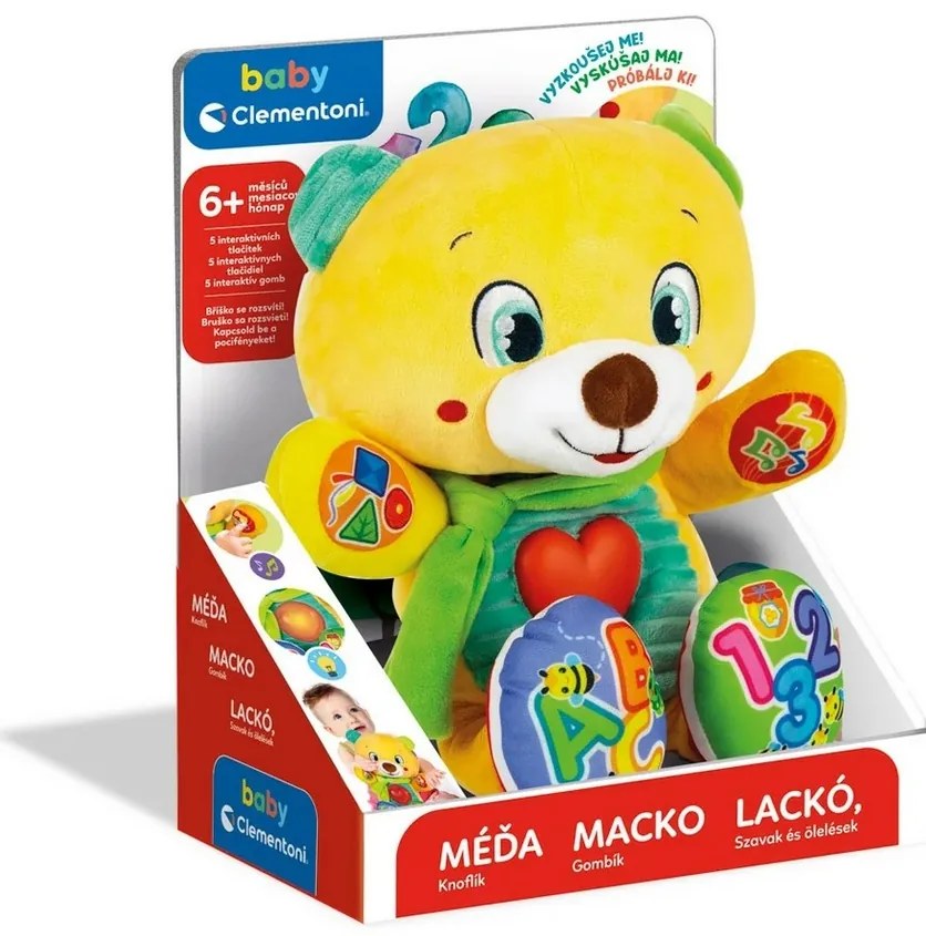 Ursuleț de pluș interactiv Clementoni LELE cusunete