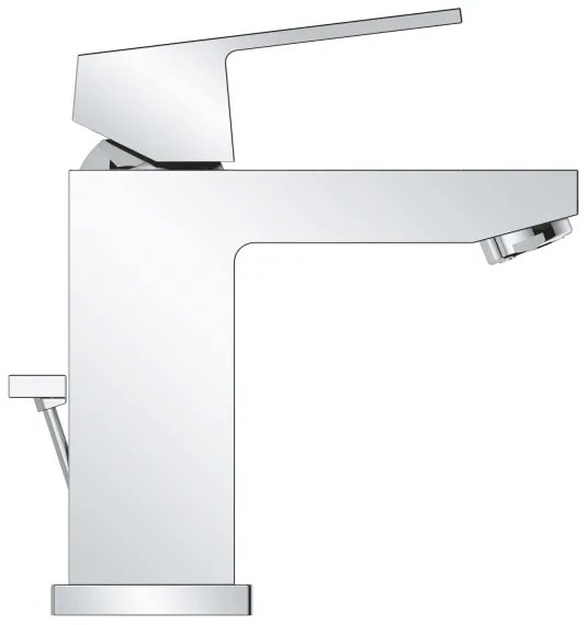 GROHE EUROCUBE 2339000E - baterie pentru lavoar DN 15, crom lucios