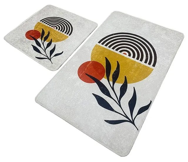 Covorașe de baie gri-deschis 2 buc. 60x100 cm Le Soleil – Foutastic