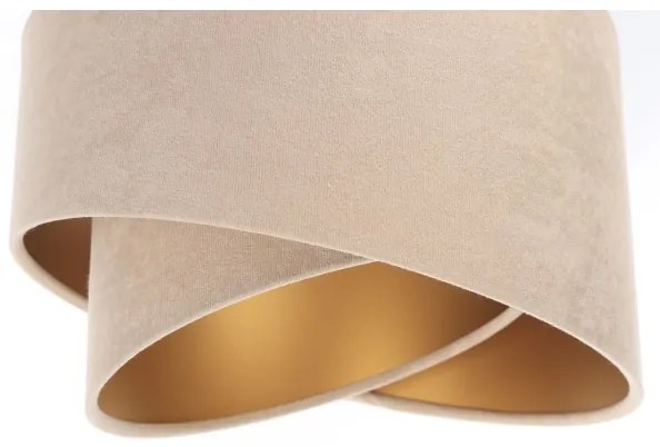 Lustră pe cablu GALAXY 3xE27/60W/230V bej/aurie