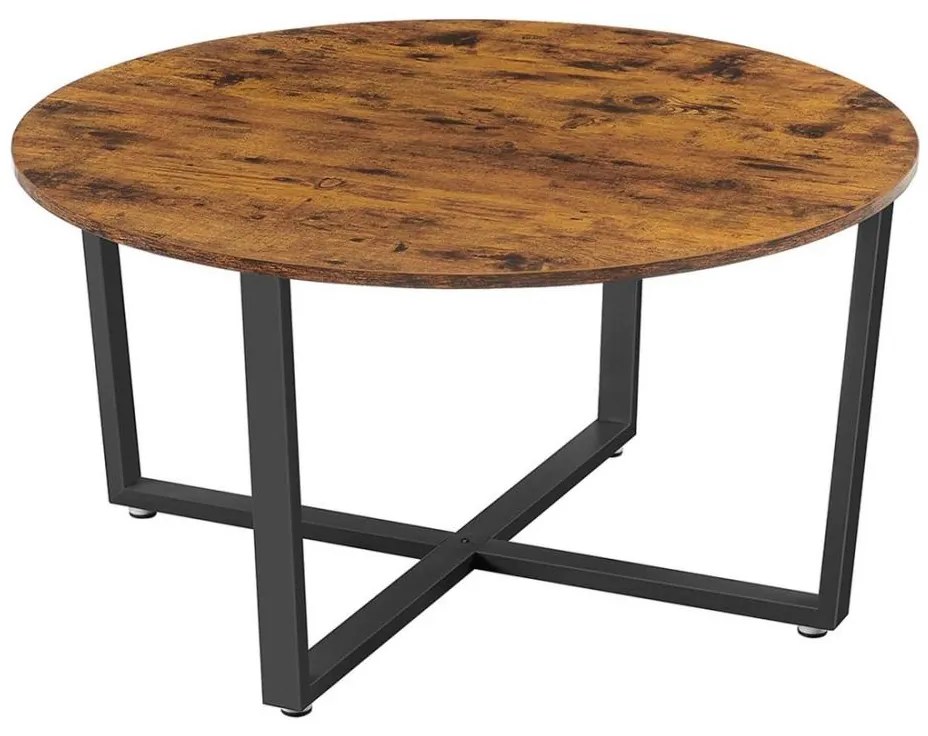 Masă de cafea ELDUR maro/negru