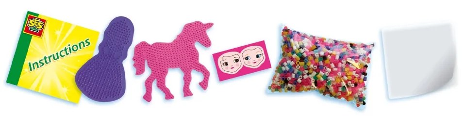 Set creativ copii Beedz - Margele de calcat cu unicorni si printese