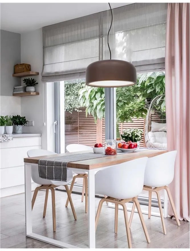 Lustra design modern Ø35cm Perleto maro NVL-826804