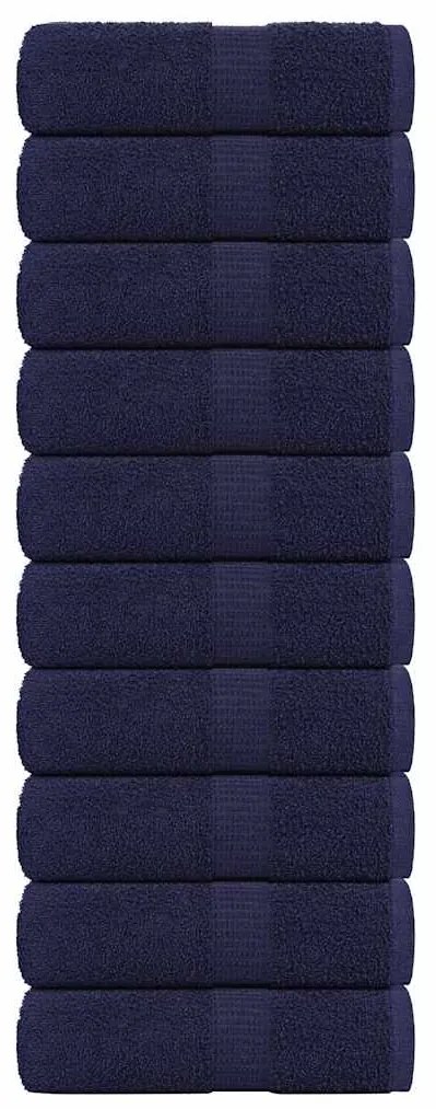 vidaXL Prosoape de baie 10 buc. FROGN Albastru marin 30x30 cm 100% bumbac