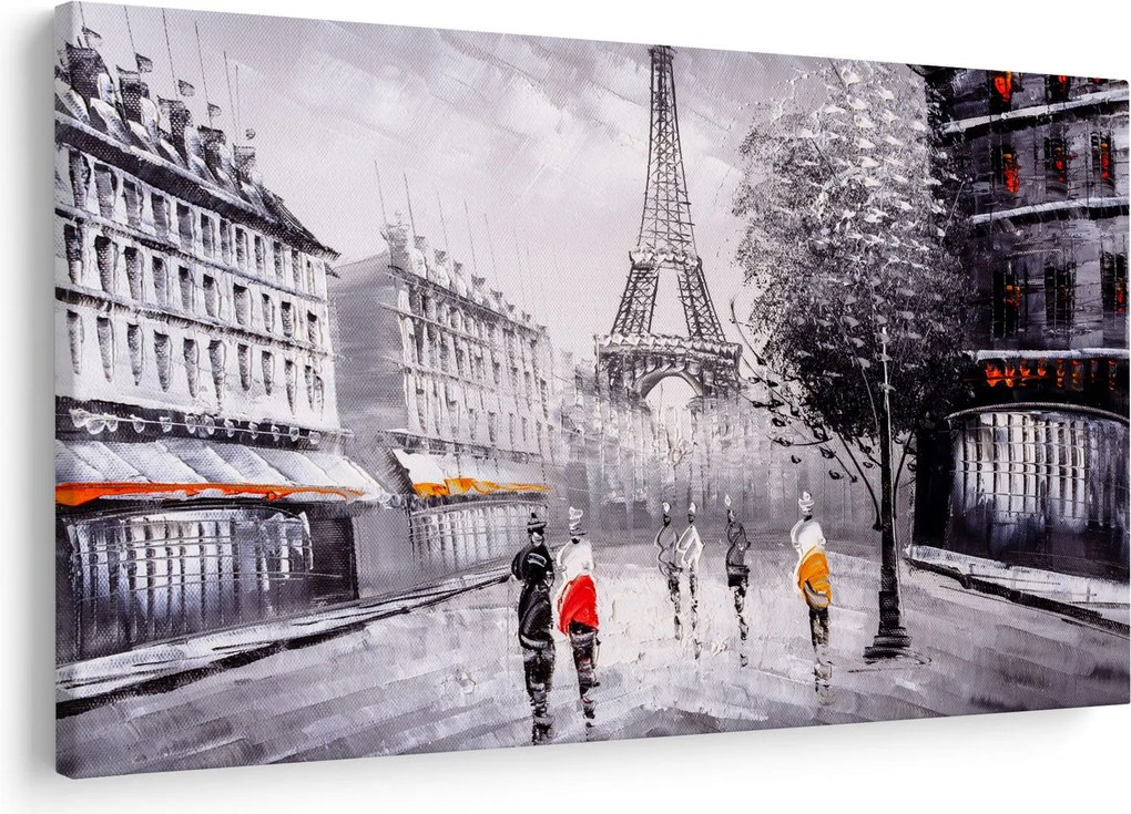 Tablou - Pictură în ulei, Paris (90x60 cm)