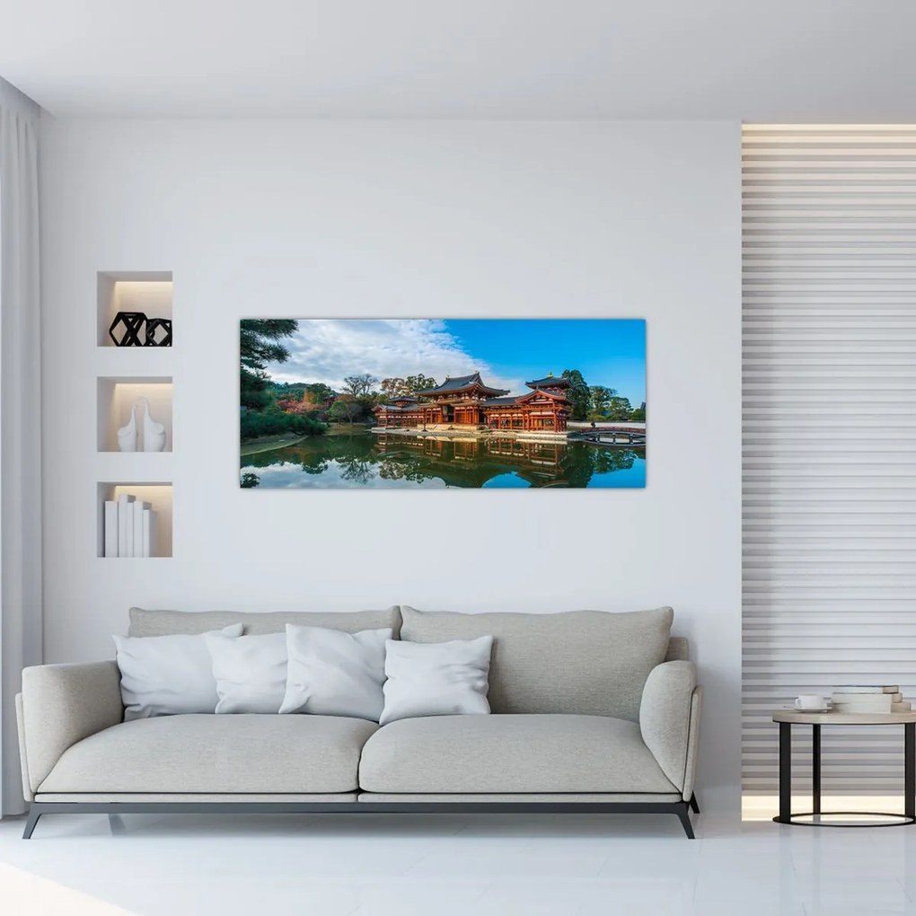 Tablou - Templul Byodo-in, Japonia (120x50 cm)