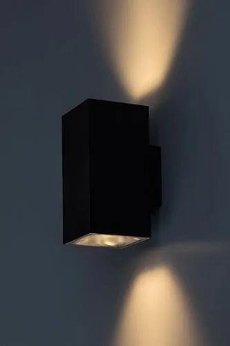 Aplica LED iluminat exterior ambiental, Protectie IP65 Urfa II negru