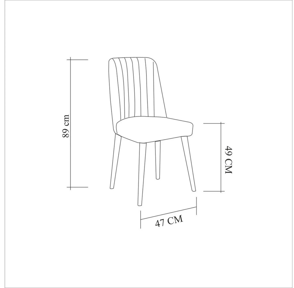 Scaun sufragerie Vlasta 1 (alb + piatră) . 1093078