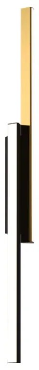 Aplica LED, Design Liniar, 26W 3000K BLACK-BRASS ZB-2560