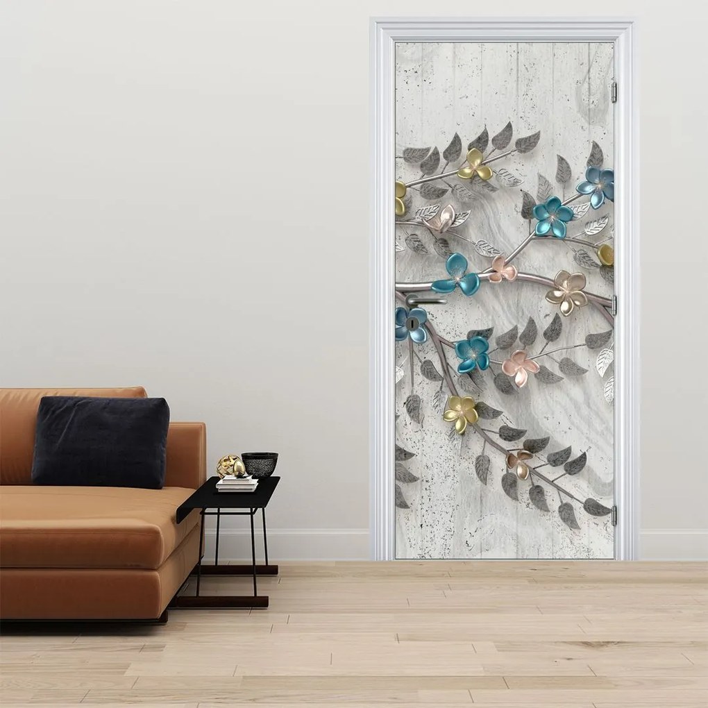 Fototapet pentru ușă - Pe o ramură abstract (95x205cm)