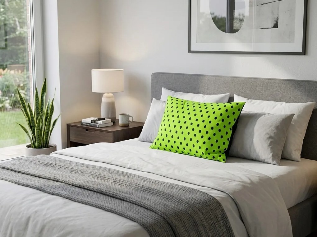 Husa de perna din bumbac COLAM GREEN 50x70 cm, verde