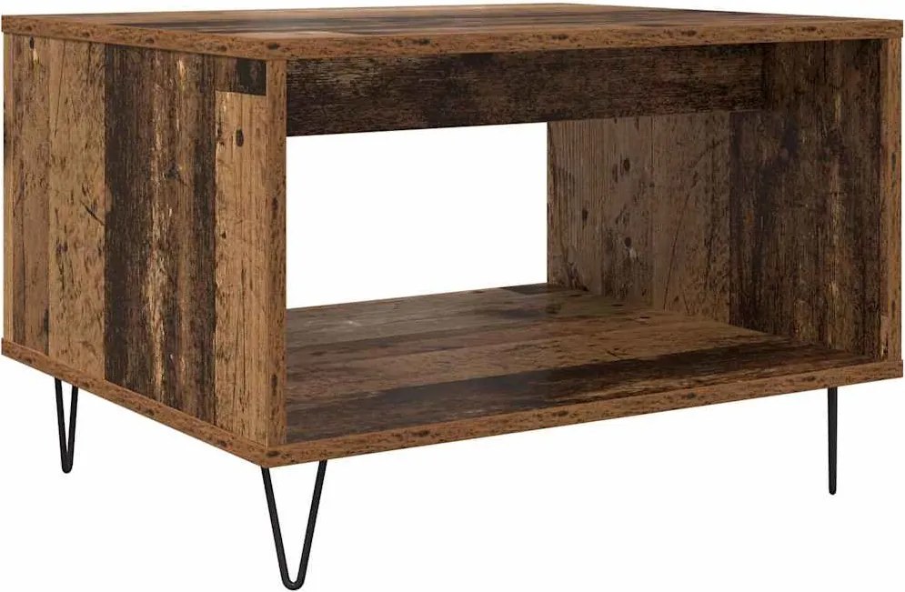 vidaXL Masă de cafea Lemn vechi 60 x 50 x 40 cm Lemn compozit
