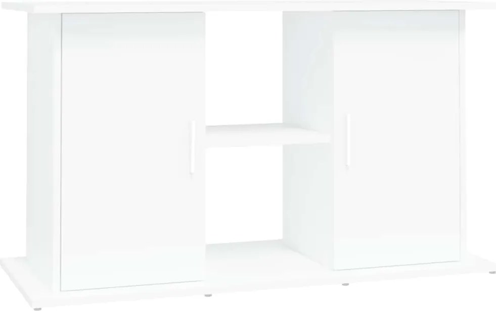 vidaXL Suport pentru acvariu, alb, 101x41x58 cm, lemn prelucrat