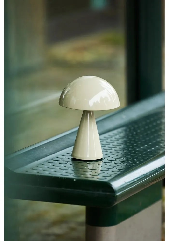 Veioză crem LED cu intensitate reglabilă (înălțime 20 cm) Mush – Hübsch