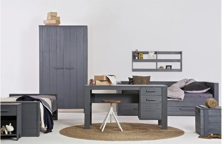 Pat gri 90x200 cm Dennis – WOOOD