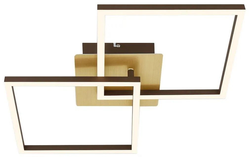 Plafonieră LED dimabilă FRAME 2xLED/11W/230V auriu Briloner 3210-017