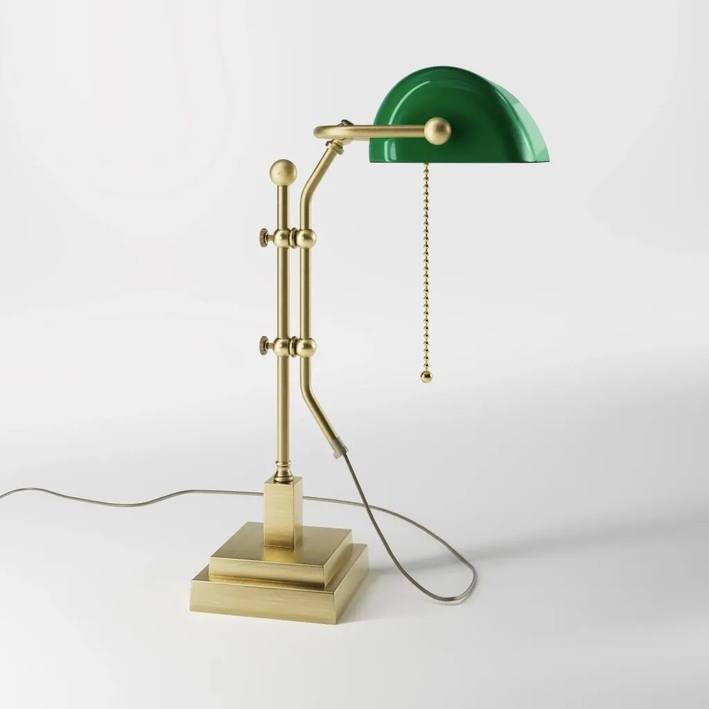 Lampa de birou din alama design clasic Banker