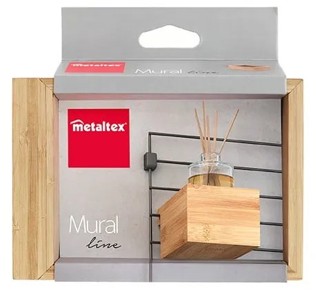 Componentă - cutie de depozitare în culoare naturală din bambus 10x15 cm Mural – Metaltex