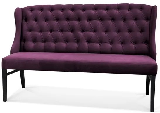 Bancuta tapitata Royal Chesterfield burgundy – H98 cm
