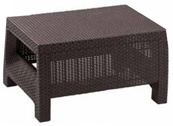 Set de mobilier de grădină Corfu Weekend Set, culoare maro, cu perne taupe calde