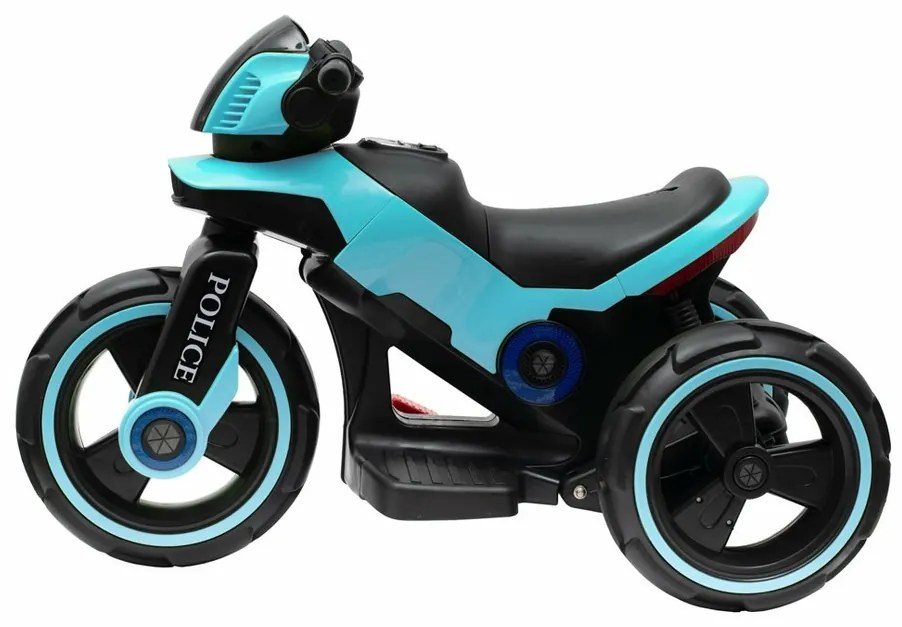 Motocicletă electrică pentru copii Baby Mix Policealbastră, 100 x 50 x 61 cm