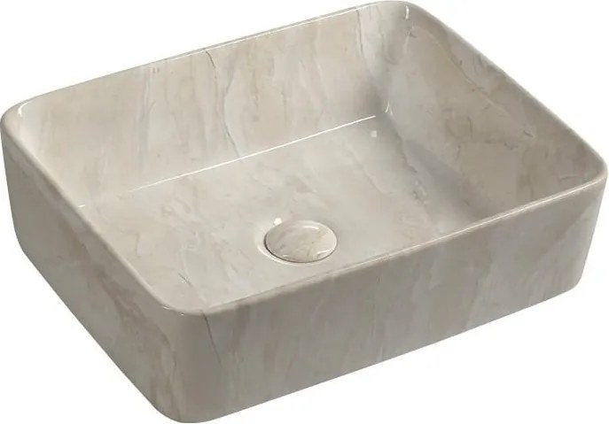 Chiuvetă bej din ceramică 47,5x37,5 cm Dalma – Sapho