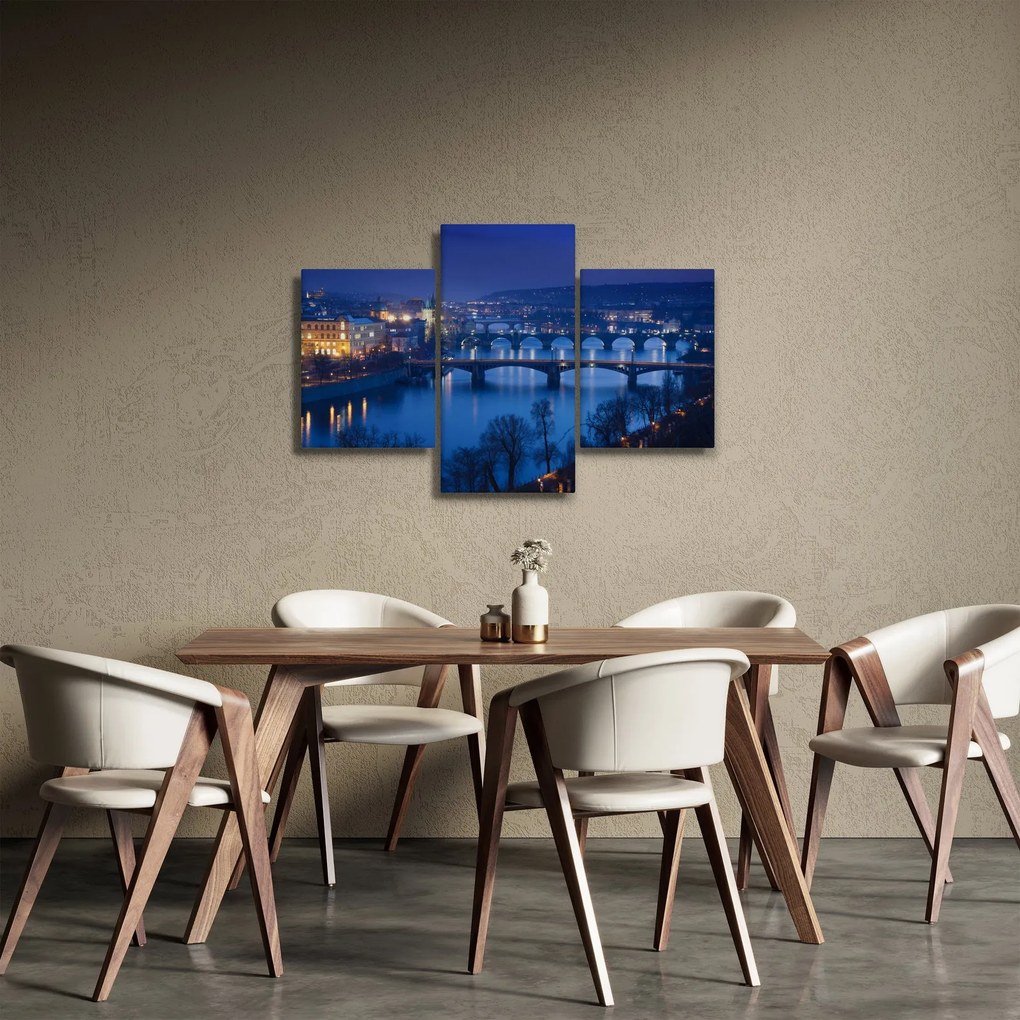 Tablou cu podurile din Praga (90x60 cm)