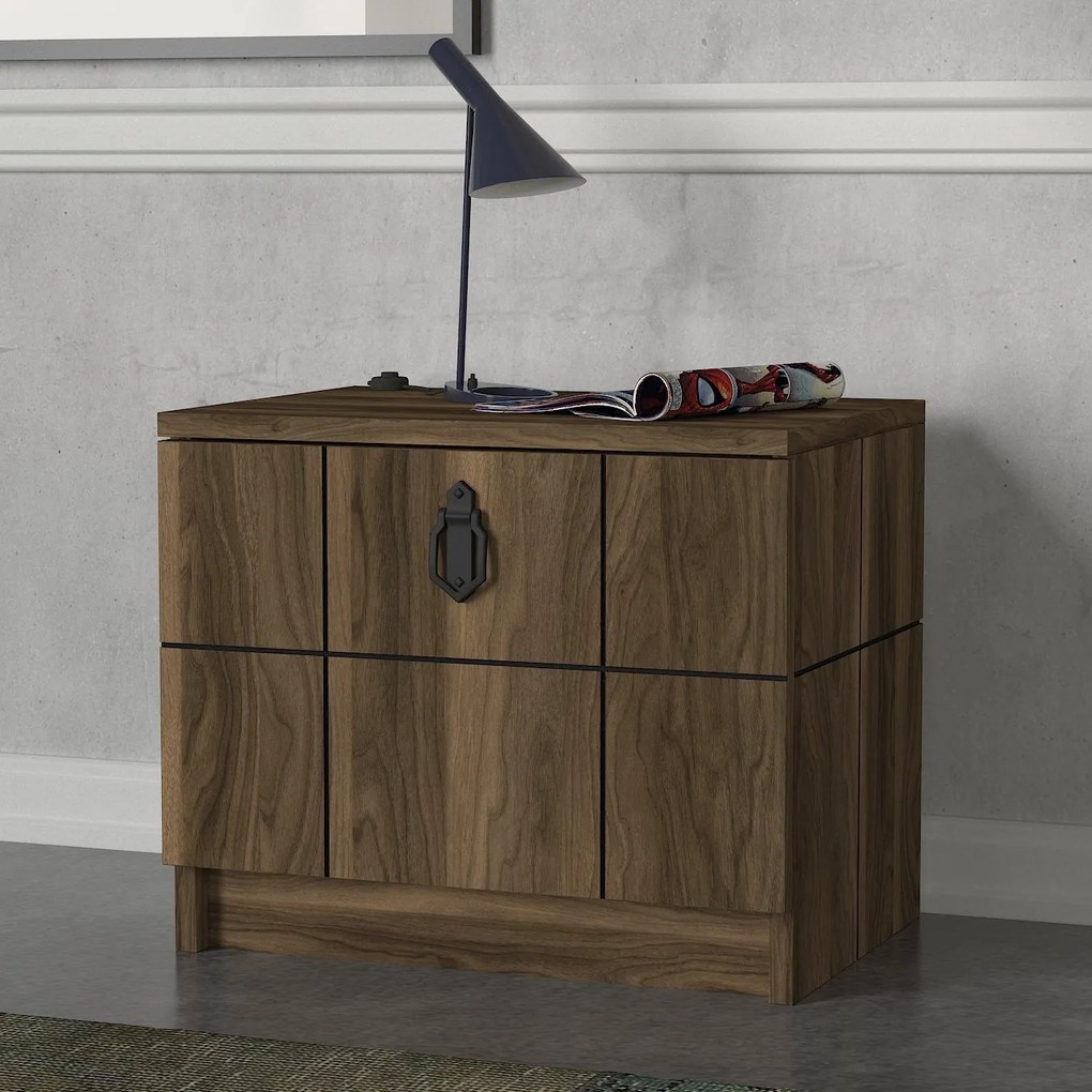 Noptieră Lost - Walnut
