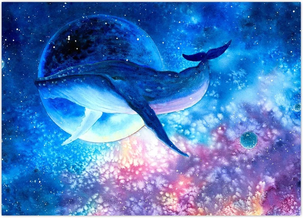 Tablou - Balena spațială (70x50 cm)