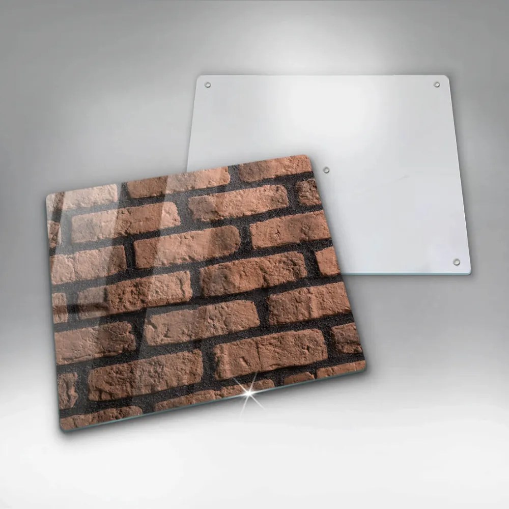 Tocător din sticlă Zid de cărămizi